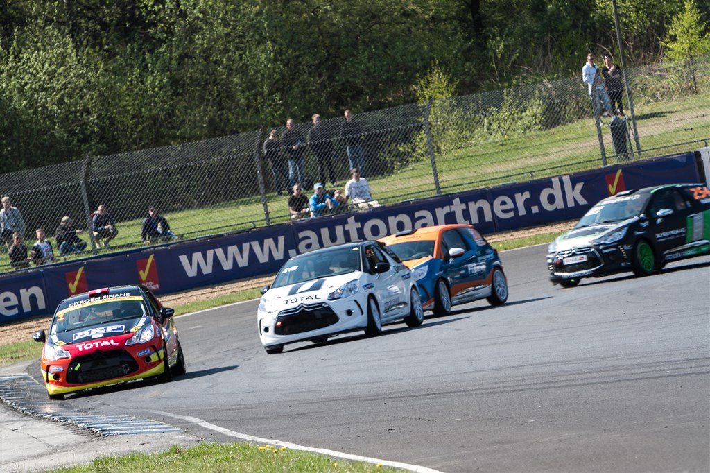 Forrest i feltet med en nyrenoveret Citroën DS3 Cup-bil
(Foto: Gripping Media ApS)